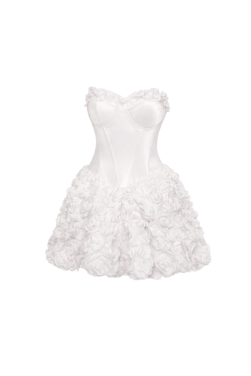 Lauren Floral Mini Dress - White