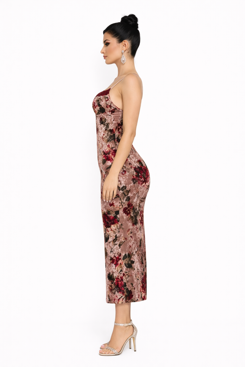 Rosalie Velvet Floral Maxi Dress