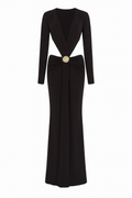 Amanda Sculptural Cut-out Evening Gown