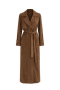 Sabine Suede Trench Coat
