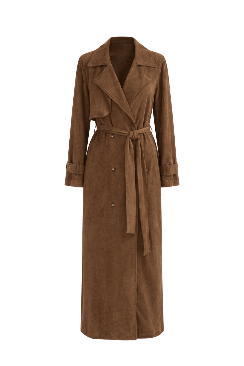 Sabine Suede Trench Coat