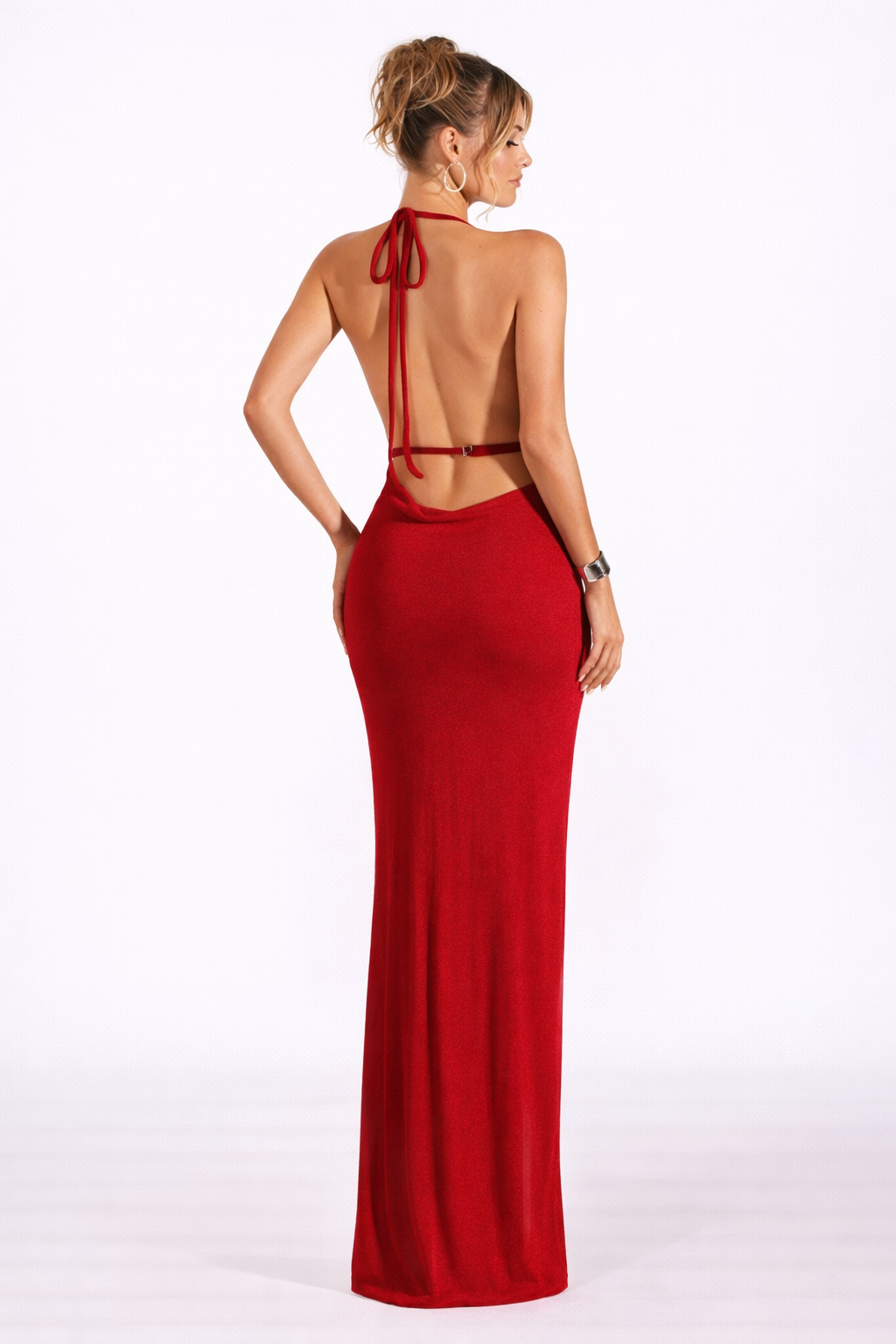 Alessia Halter Maxi Dress