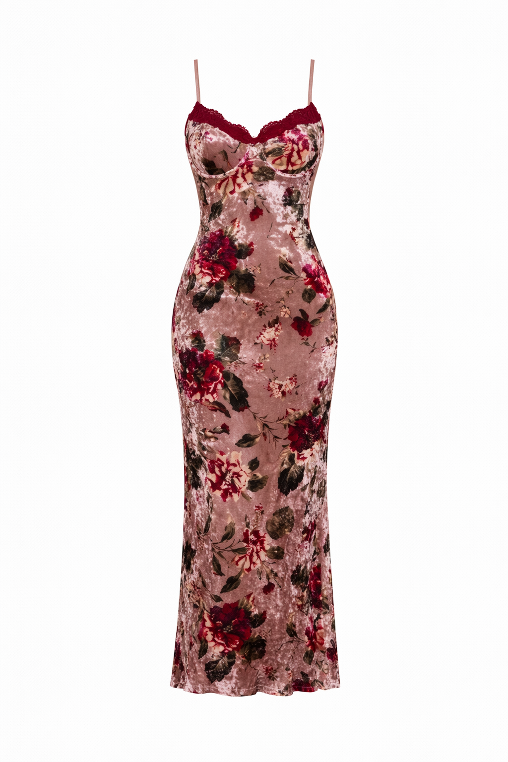 Rosalie Velvet Floral Maxi Dress