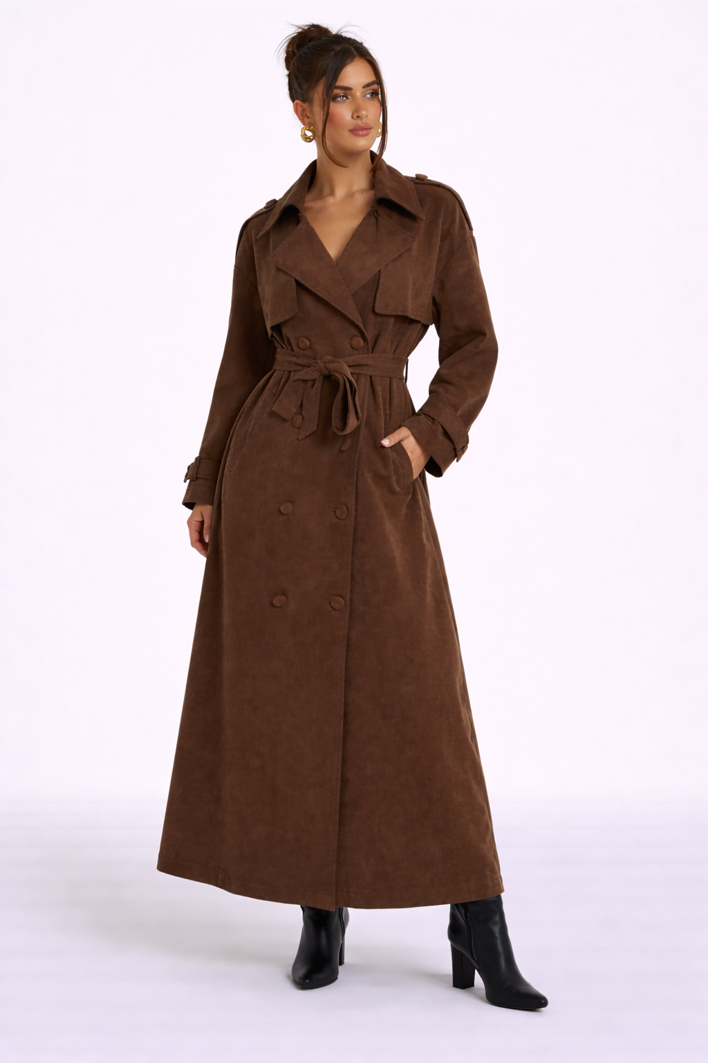 Marais Suede Trench Coat