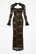Dorit Sheer Lace Maxi Dress