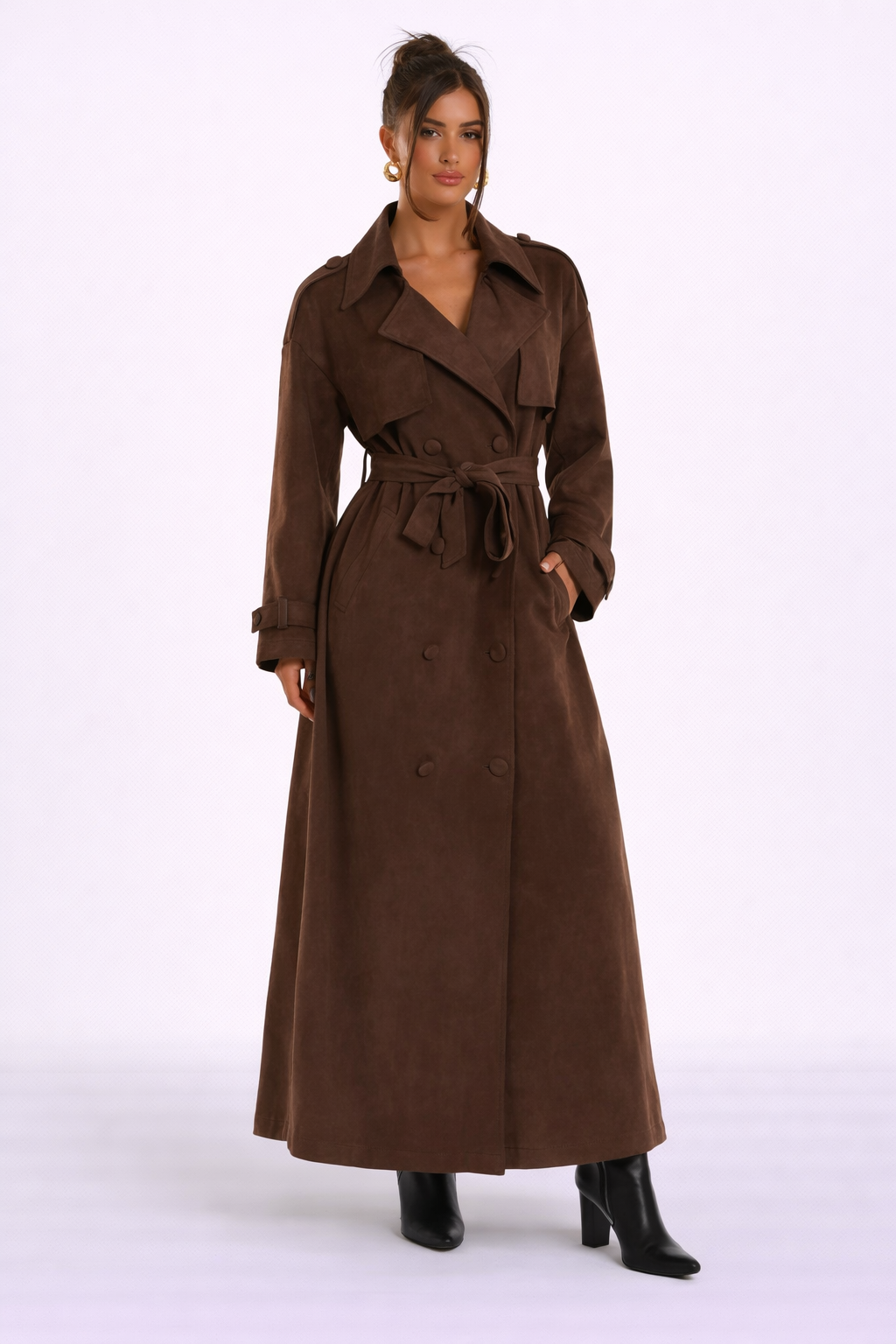 Marais Suede Trench Coat