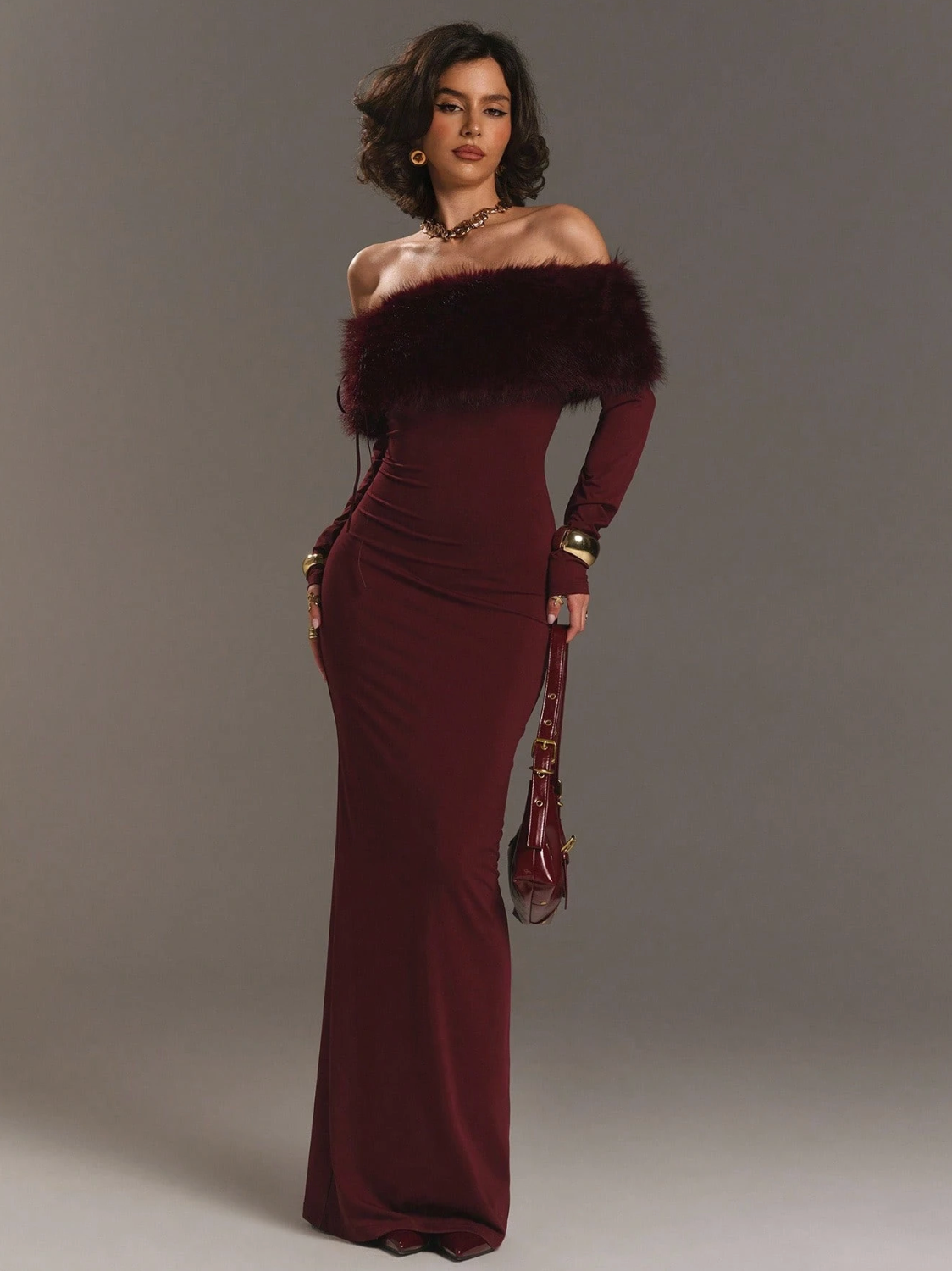 Vivienne Gown Burgundy