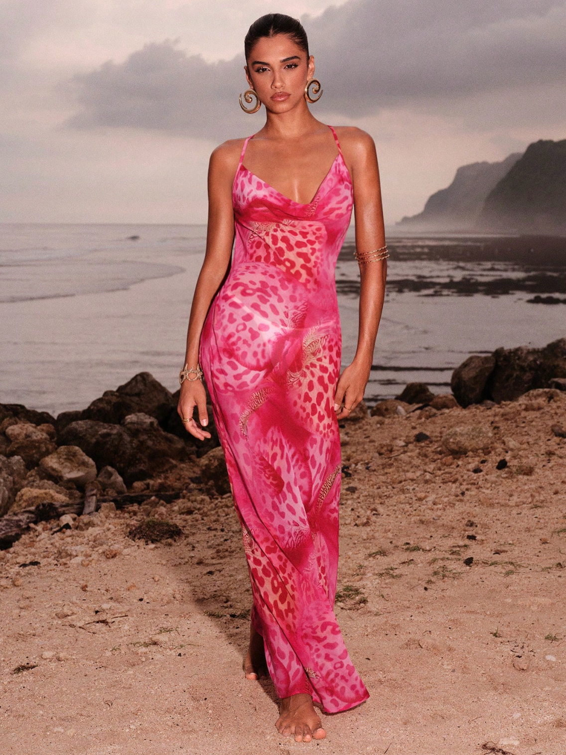 Sorella Leopard Maxi Dress