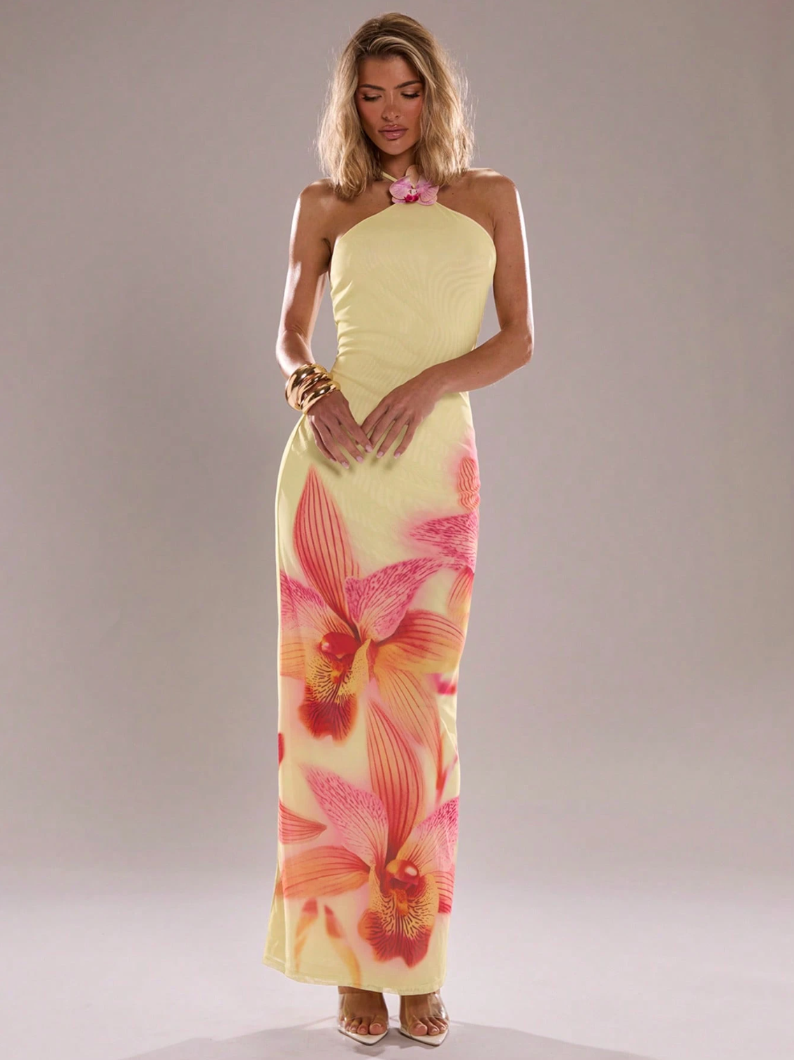 Luna Halter Maxi Dress