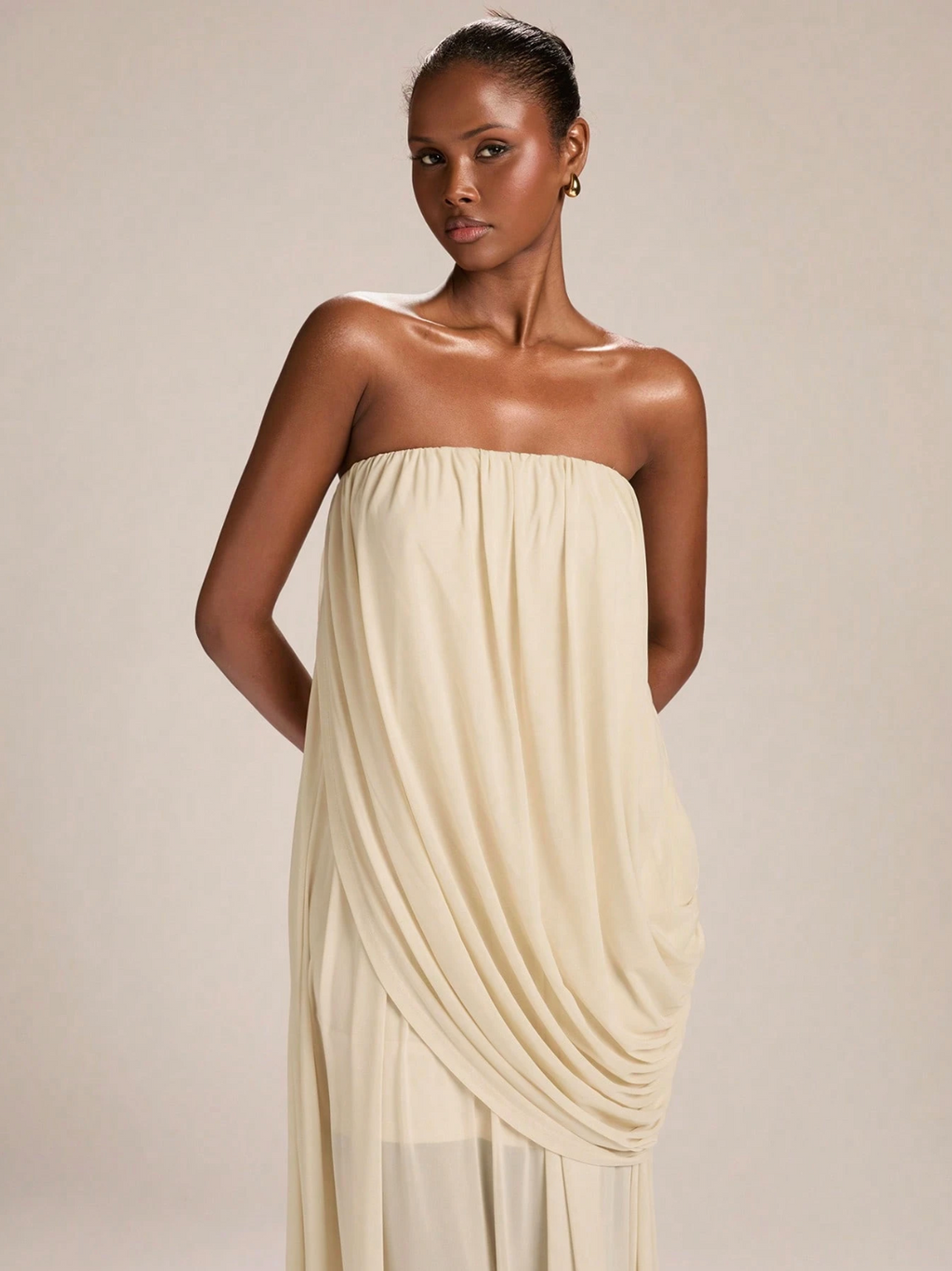Maribel Draped Maxi Dress