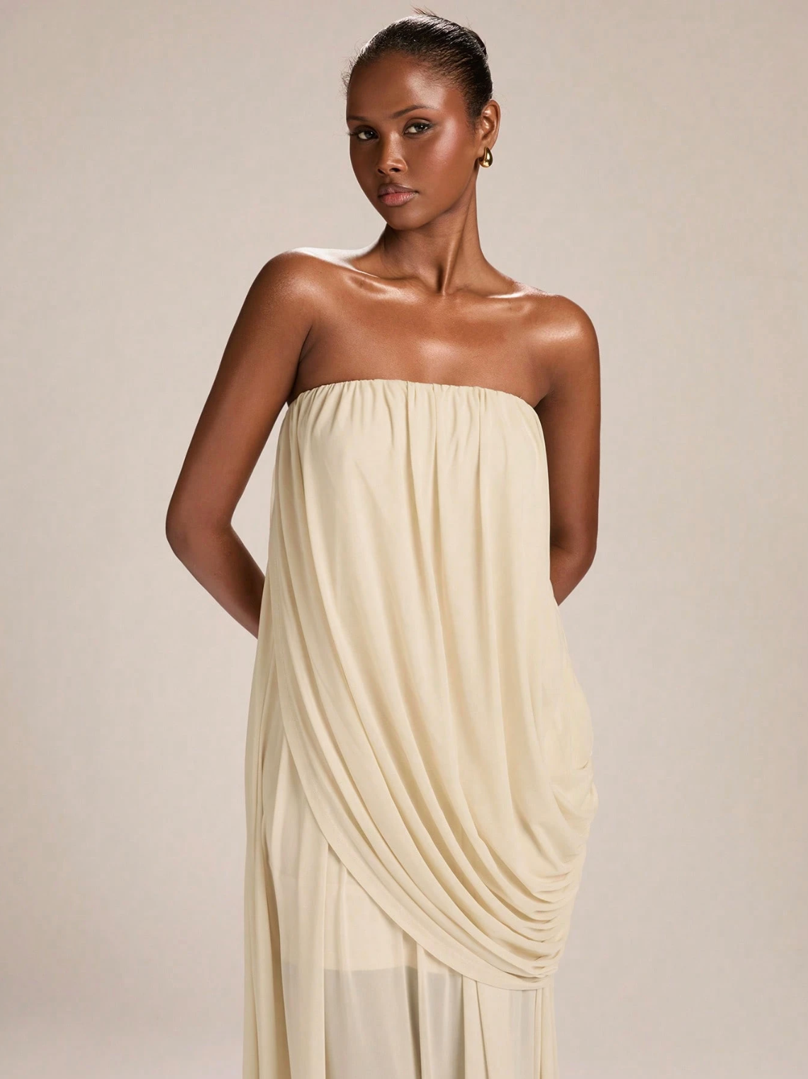 Maribel Draped Maxi Dress